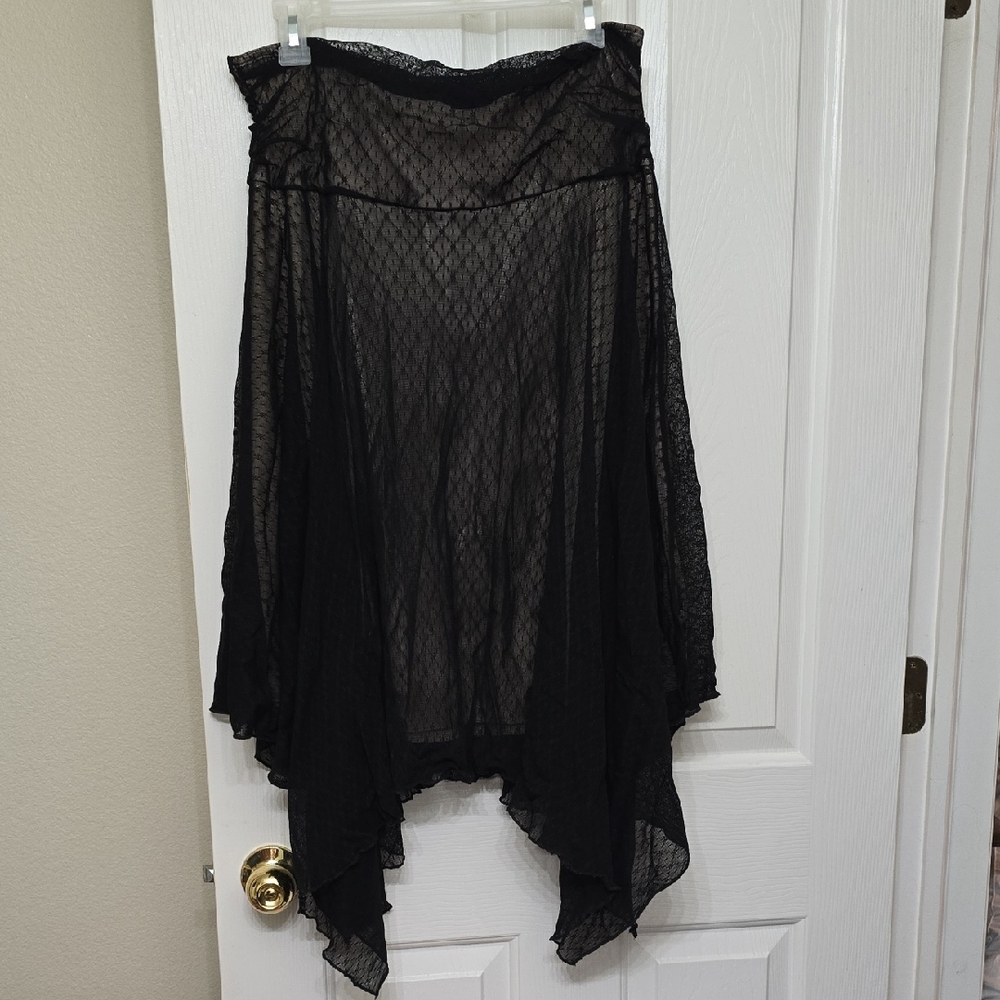 Studio Y Black Asymmetrical Women's Skirt